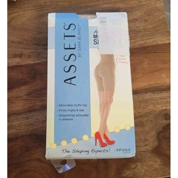 Spanx Assets By Sara Blakey Hi-Waist Mid-Thigh Shaper 166B Nude Size 5 - Picture 5 of 6